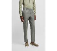 BOSS Pantalon habillé en tissu stretch à micro motif - Style C-Genius-252, 50540717 Vert 58