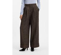 BOSS Pantalon large en laine mélangée à chevrons - Style Tianara, 50571272 Fantaisie 40