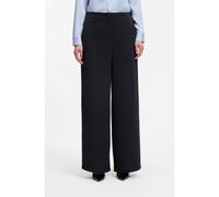 BOSS Pantalon large en twill Performance résistant aux plis - Style Tiana20, 50569066 Bleu foncé 42