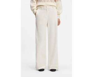 BOSS Pantalon large en velours côtelé stretch - Style C_Tacodi2-D, 50577322 Naturel 38