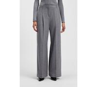 BOSS Pantalon large Regular en flanelle douce - Style Tiana4, 50548280 Gris 44