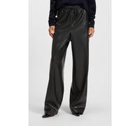BOSS Pantalon large Relaxed en similicuir à rayures - Style Talpina, 50548123 Noir 40