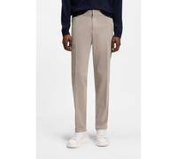 BOSS Pantalon Modern en gabardine de coton stretch - Style H-Kane1, 50543304 Beige 33/30