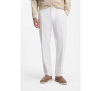 BOSS Pantalon Modern en gabardine de coton stretch - Style H-Kane1, 50543304 Blanc 36/30