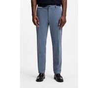 BOSS Pantalon Modern en gabardine de coton stretch - Style H-Kane1, 50543304 Bleu 29/32