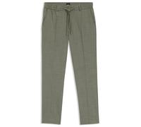 BOSS Pantalon Modern en laine mélangée - Style P-Kane1-RDS, 50546926 Vert 31/32