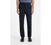 BOSS Pantalon Moderne en twill de coton mélangé - Style P-Kane1-Zip, 50561166 Bleu foncé 33/32