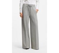 BOSS Pantalon Oversize en twill stretch chiné - Style Tamaya, 50559362 Gris chiné 44