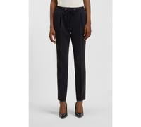 BOSS Pantalon Regular en crêpe japonais - Style Tariyanah, 50490039 Bleu foncé 48