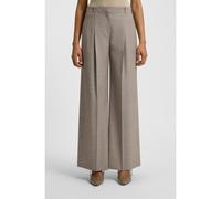 BOSS Pantalon Regular en laine stretch au tissage peau de requin - Style Tiana4, 50554534 Beige 44
