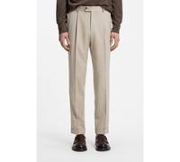 BOSS Pantalon Regular en mélange de laine et de soie - Style L-Peet-Pleat-252, 50539480 Beige clair 48