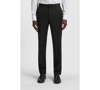 BOSS Pantalon Regular en sergé de laine vierge - Style H-Lenon-B1, 50469183 Noir 56