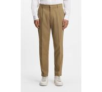 BOSS Pantalon Regular en twill de coton stretch - Style C-Perin-PL-261F, 50556922 Beige 50