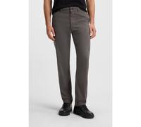 BOSS Pantalon Regular Fit en satin de coton stretch - Style Chino-Regular-1, 50534378 Gris sombre 38/36