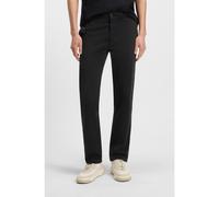 BOSS Pantalon Regular Fit en satin de coton stretch - Style Chino-Regular-1, 50534378 Noir 33/32