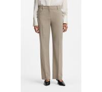 BOSS Pantalon Relaxed en laine vierge chinée - Style Tilda9, 50542004 Beige 48