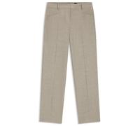 BOSS Pantalon Relaxed en laine vierge chinée - Style Tilda9, 50542004 Beige clair 48