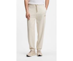 BOSS Pantalon Relaxed en molleton novateur - Style JT_Long Pants, 50564096 Naturel L