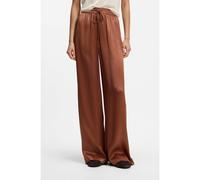 BOSS Pantalon Relaxed en satin - Style Tavati2, 50565926 Marron 38