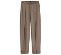 BOSS Pantalon Relaxed en tissu stretch texturé - Style Tornara, 50568195 Marron à motif 36