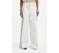 BOSS Pantalon Relaxed en toile de coton - Style Trevisa, 50553682 Blanc 34