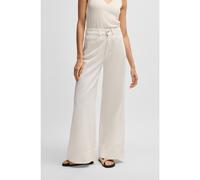 BOSS Pantalon Relaxed en twill de coton - Style C_Talashea-D, 50537020 Blanc 46