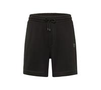 BOSS Short Relaxed en molleton de coton avec badge logoté - Style Sewalk, 50511726 Noir XXXL