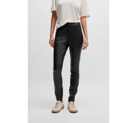 BOSS Pantalon Skinny Fit à taille haute et fermeture éclair latérale - Style C_Taslimah, 50503271 Noir 44