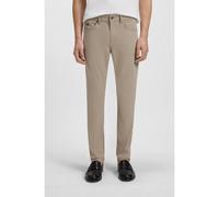 BOSS Pantalon Slim Delaware en satin de coton stretch - Style H-Delaware5, 50539293 Beige 38/36