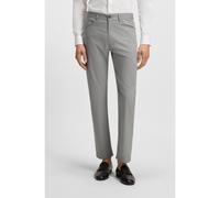 BOSS Pantalon Slim en coton, soie et stretch - Style L-OgdenL, 50538696 Argent 34/30