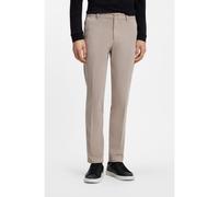 BOSS Pantalon Slim en gabardine de coton stretch - Style H-Kaiton1, 50543312 Beige clair 38/32