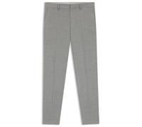 BOSS Pantalon Slim en laine stretch à micro motif - Style H-Genius-253, 50564107 Argent 54