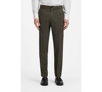 BOSS Pantalon Slim en laine vierge et lin - Style C-Genius-263, 50567526 Vert sombre 48