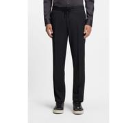 BOSS Pantalon slim en laine vierge et soie - Style L-Gee-DS-LP-253, 50555537 Noir 46