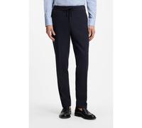 BOSS Pantalon slim en laine vierge et soie - Style L-Gee-DS-LP-253, 50566404 Bleu foncé 46