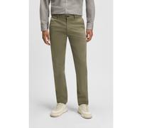 BOSS Pantalon Slim en satin de coton stretch - Style Chino_slim, 50510933 Olive 40/34