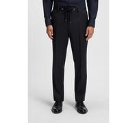 BOSS Pantalon Slim en sergé de laine vierge - Style H-Genius-DS-B1, 50469169 Bleu foncé 98