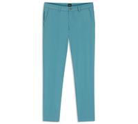 BOSS Pantalon Slim en tissu stretch à étirement quadridirectionnel - Style P-Kaiton1-Zip, 50543945 Turquoise 34/30