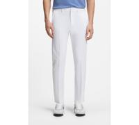 BOSS Pantalon Slim en tissu stretch déperlant - Style T_Commuter-Slim, 50534303 Blanc 50
