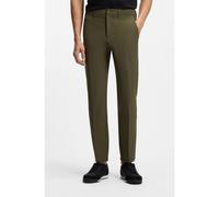 BOSS Pantalon Slim en tissu stretch déperlant - Style T_Commuter-Slim, 50534303 Vert sombre 50