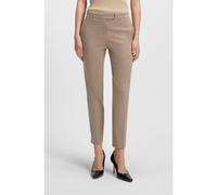 BOSS Pantalon Slim en tissu stretch Punto Milano - Style Tapria-Crop, 50541994 Beige 44