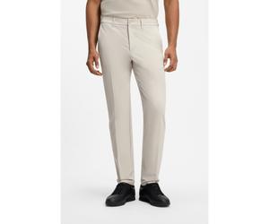 BOSS Pantalon Slim en tissu technique à étirement quadridirectionnel - Style T_Commuter-Slim, 50534303 Beige clair 50