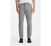 BOSS Pantalon Slim en twill de coton mélangé - Style P-Kaiton1-Zip, 50543945 Argent 31/34