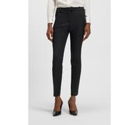BOSS Pantalon Slim Fit court, zippé au bas des jambes - Style Anaita5, 50290225 Noir 48
