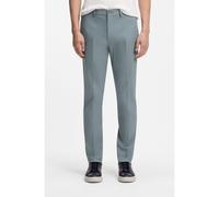 BOSS Pantalon Slim Fit en coton, soie et stretch - Style L-Kaiton1L-253, 50545652 Vert sombre 46