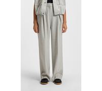 BOSS Pantalon Straight en flanelle stretch chinée - Style C_Taflong, 50547679 Gris chiné 42