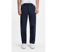 BOSS Pantalon Straight en twill de coton mélangé - Style Chino-Straight-A, 50554993 Bleu foncé 30/34