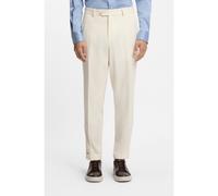 BOSS Pantalon Tapered en laine vierge et coton - Style L-Peet-Flat-253, 50555550 Blanc 56
