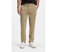 BOSS Pantalon Tapered en satin de coton stretch - Style Chino_tapered, 50510917 Beige 29/34