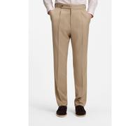 BOSS Pantalon Tapered en serge de laine vierge - Style H-Perino-B1-263, 50566935 Beige 52